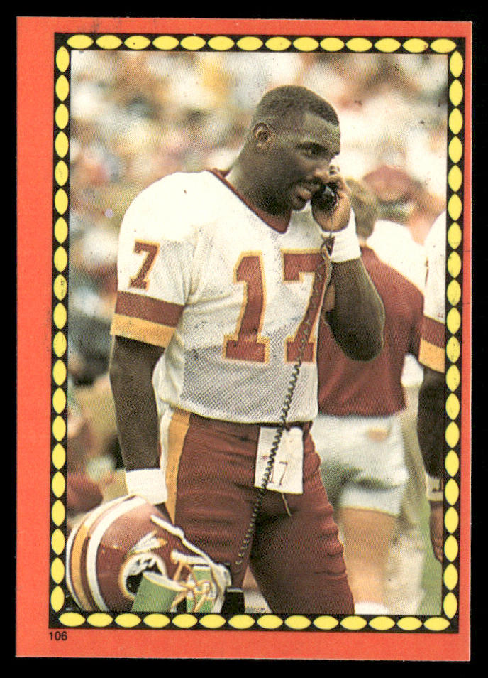 Doug Williams 1988 Topps Stickers #106d Boomer Esiason 56 Back Redskins