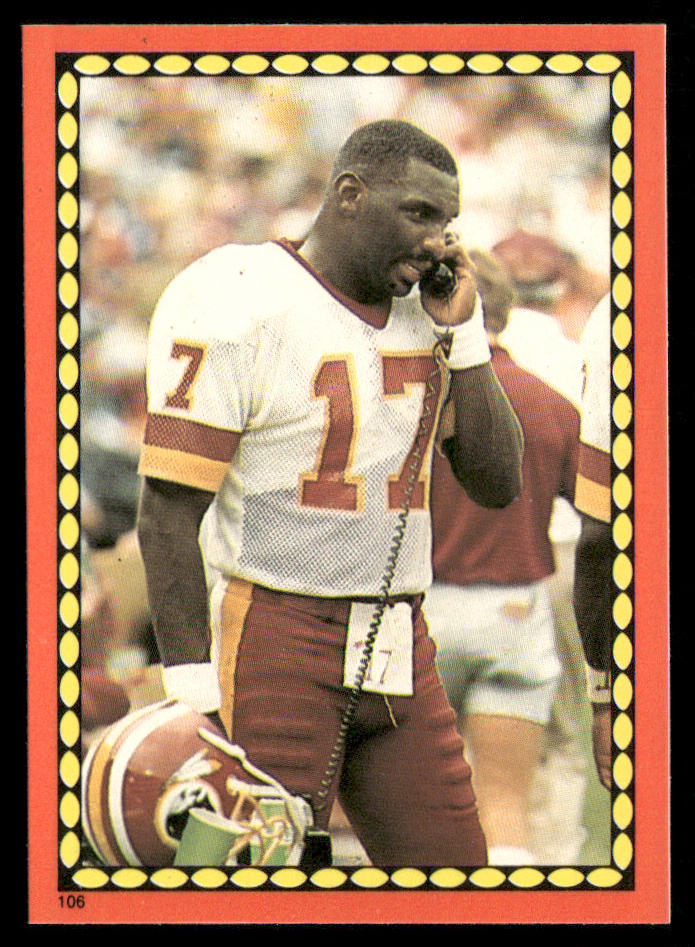 Doug Williams 1988 Topps Stickers #106b Dan Marino 29 Back Redskins