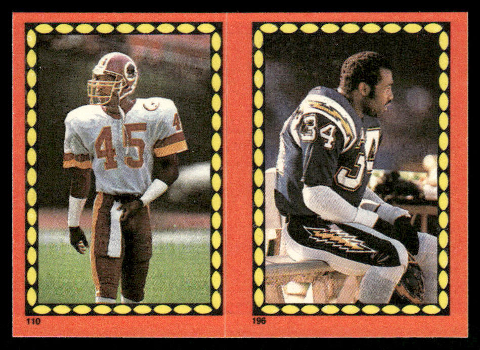 Barry Wilburn / Patterson 1988 Topps Stickers #110 / 196b Dan Marino 29 Back
