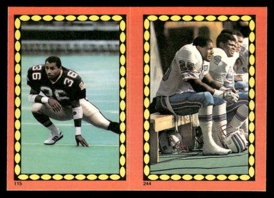 Rueben Mayes / Bostic 1988 Topps Stickers #115 / 244d Walter Stanley 53 Back