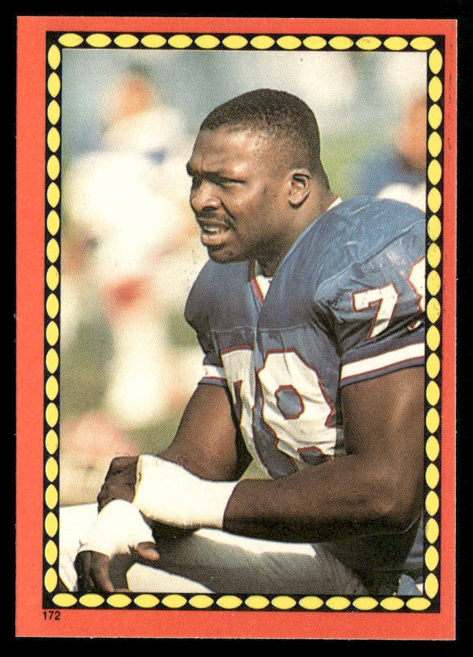 Bruce Smith 1988 Topps Stickers #172a Gary Clark 2 Back Buffalo Bills