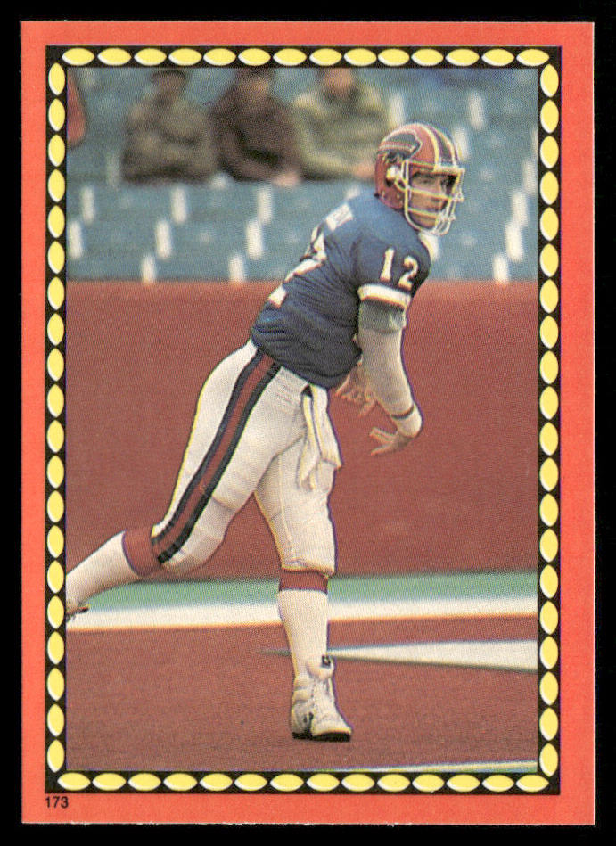 Jim Kelly 1988 Topps Stickers #173c Randall Cunningham 37 Back Buffalo Bills