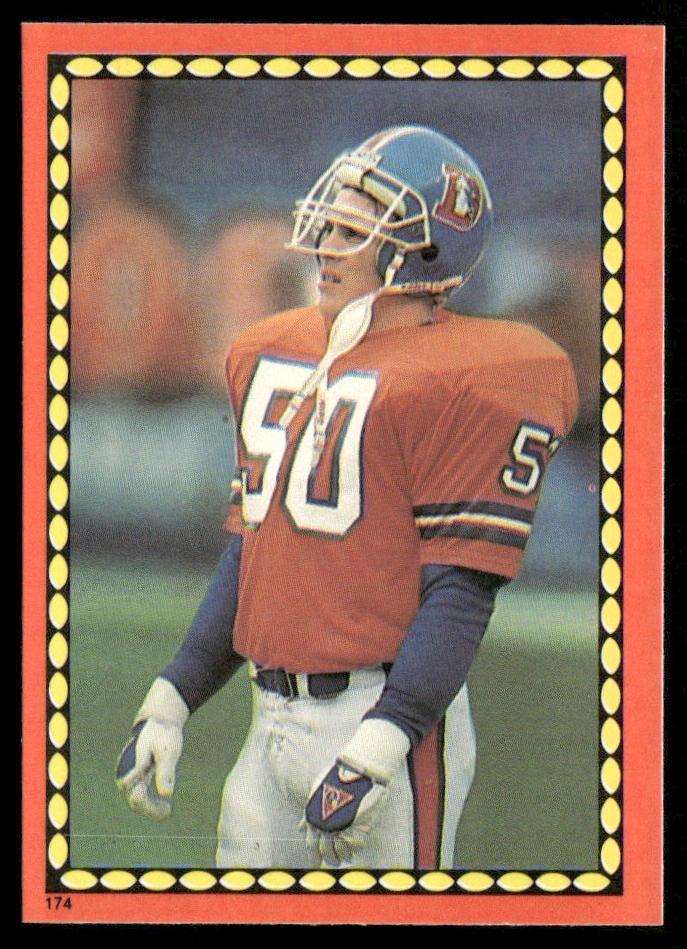 Jim Ryan 1988 Topps Stickers #174c Joe Morris 45 Back Denver Broncos