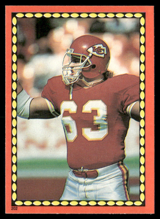 Bill Maas 1988 Topps Stickers #202c Troy Stradford 30 Back Kansas City Chiefs