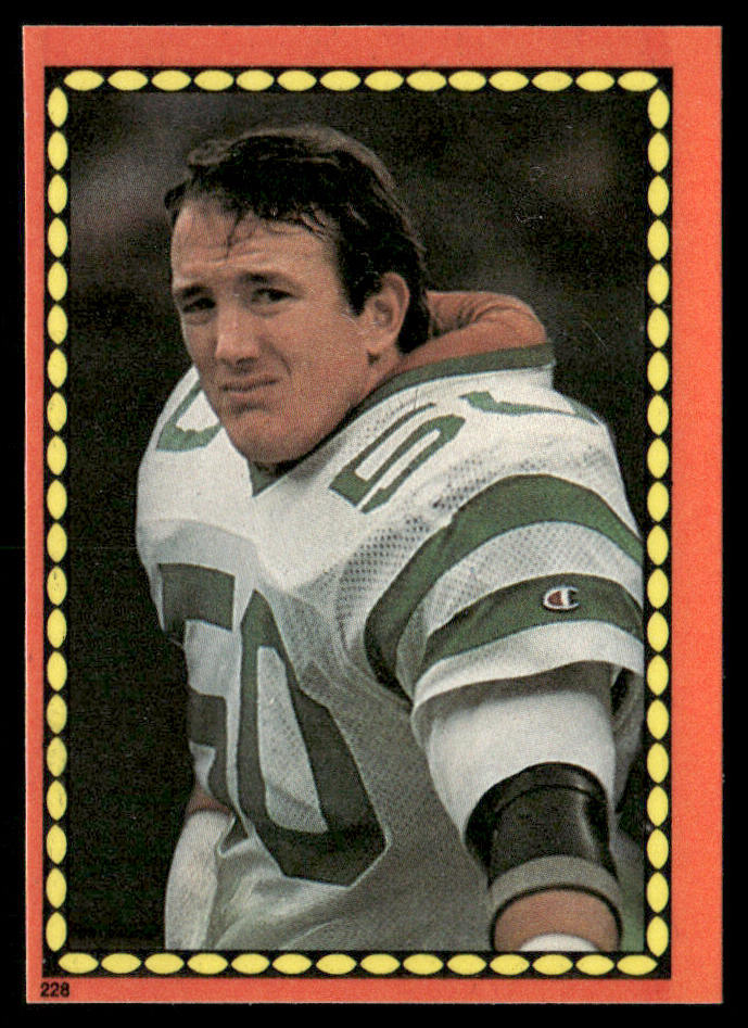 Bob Crable 1988 Topps Stickers #228d Mark Bavaro 46 Back New York Jets