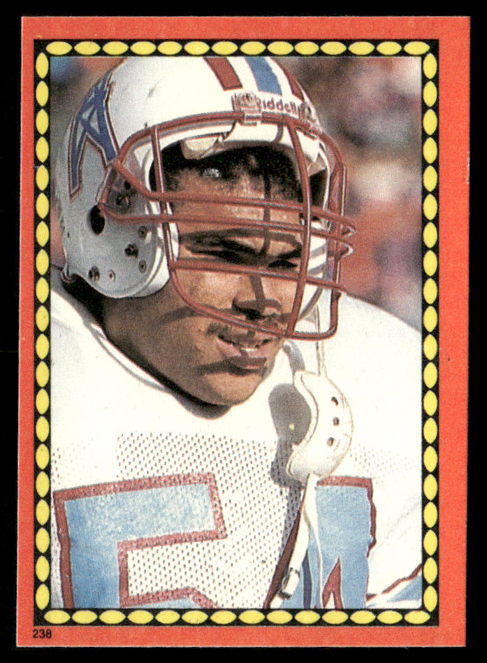 Al Smith 1988 Topps Stickers #238d J.T. Smith 42 Back Houston Oilers