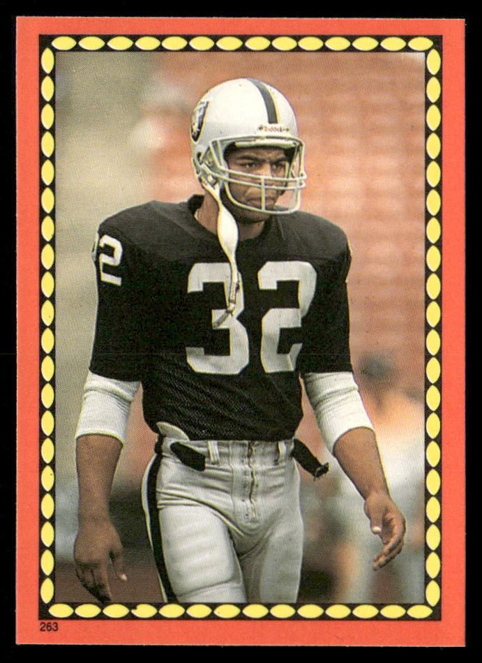 Marcus Allen 1988 Topps Stickers #263d Marcus Allen 54 Back Los Angeles Raiders