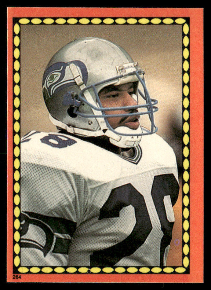 Curt Warner 1988 Topps Stickers #264d Joe Morris 45 Back Seattle Seahawks