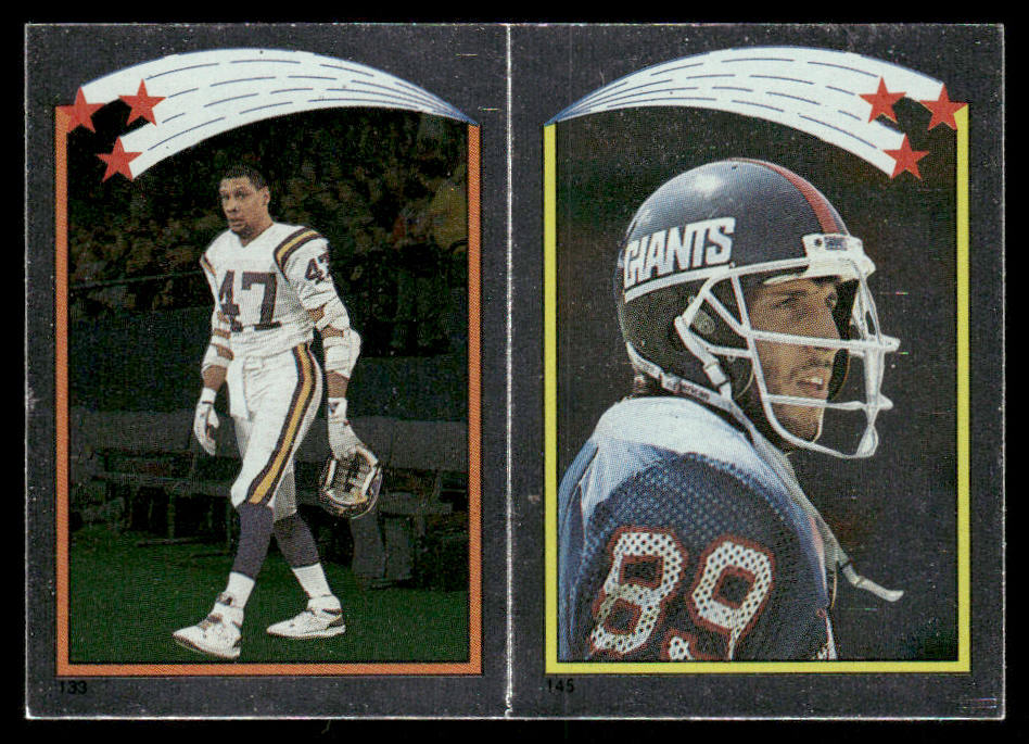 Browner / Bavaro AP, FOIL 1988 Topps Stickers #133 / 145 Flyod Dixon 66 Back