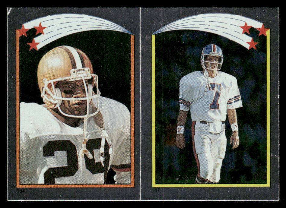 Dixon / John Elway AP, FOIL 1988 Topps Stickers #134 / 147 Webster Slaughter 15