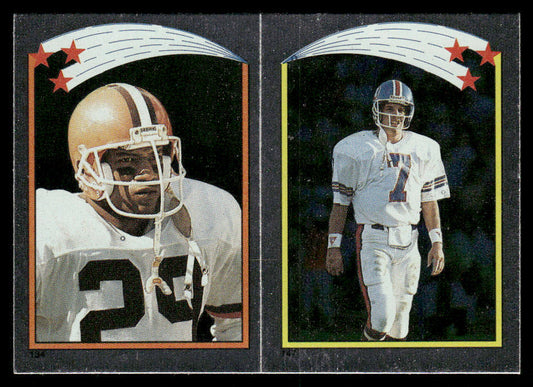 Dixon / John Elway AP, FOIL 1988 Topps Stickers #134 / 147 Anthony Carter 24