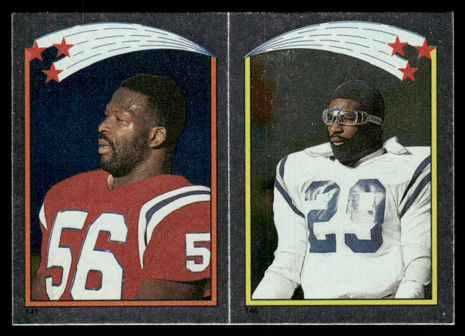 Tippett / Dickerson AP, FOIL 1988 Topps Stickers #141 / 146 Earnest Jackson 25