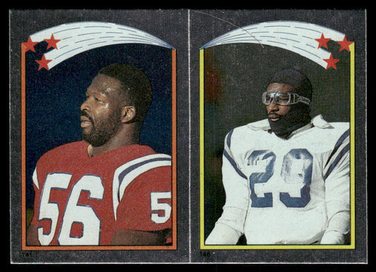 Andre Tippett / Dickerson AP, FOIL 1988 Topps Stickers #141 / 146 Dan Marino 29