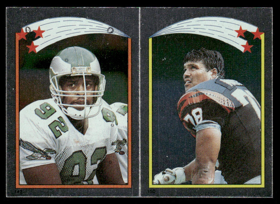 Reggie Munoz AP, FOIL 1988 Topps Stickers #142 / 150 Carlos Carson 62 back