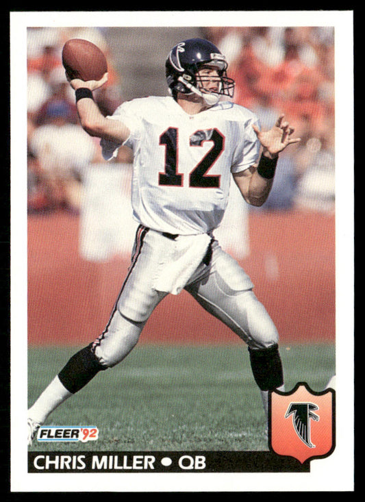 Chris Miller 1992 Fleer #12 Atlanta Falcons