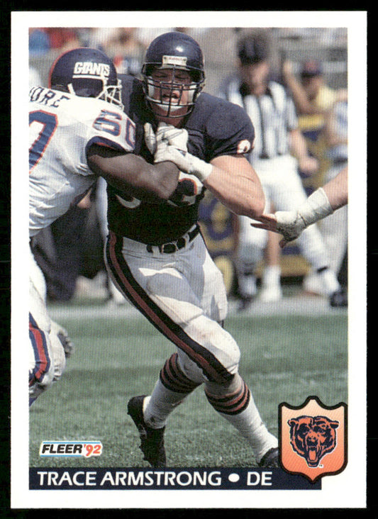 Trace Armstrong 1992 Fleer #36 Chicago Bears