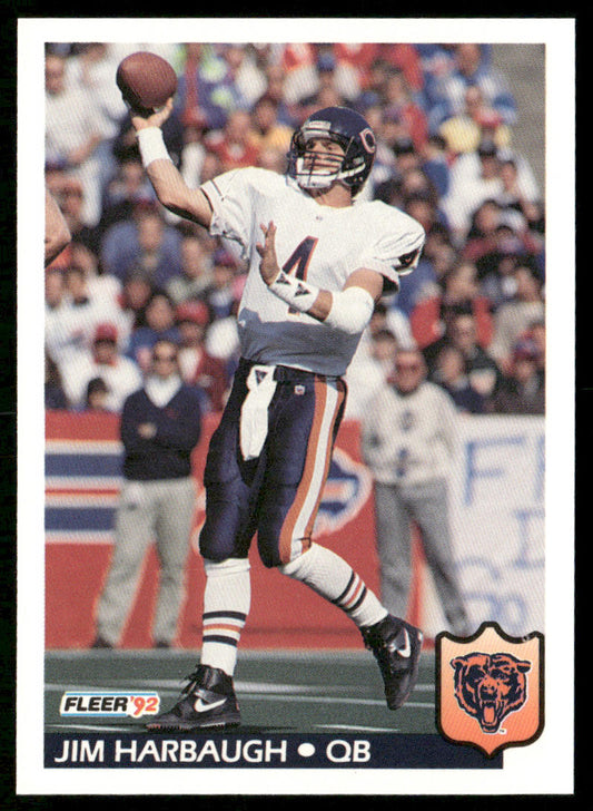 Jim Harbaugh 1992 Fleer #40 Chicago Bears