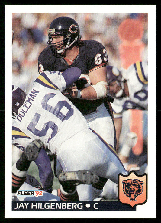 Jay Hilgenberg 1992 Fleer #41 Chicago Bears