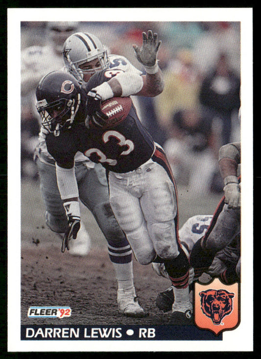 Darren Lewis 1992 Fleer #42 Chicago Bears