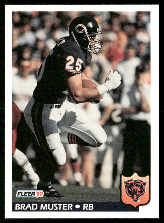Brad Muster 1992 Fleer #44 Chicago Bears