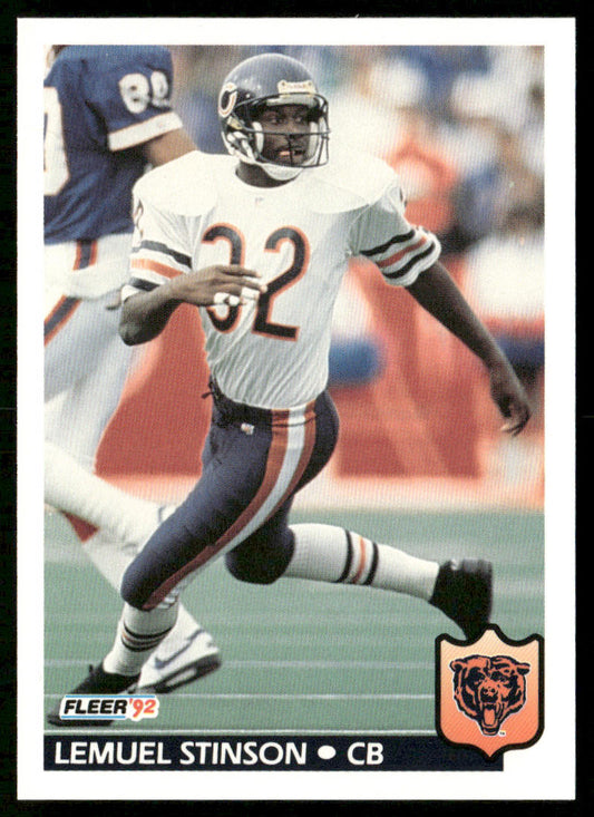 Lemuel Stinson 1992 Fleer #47 Chicago Bears