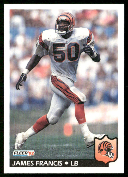 James Francis 1992 Fleer #54 Cincinnati Bengals