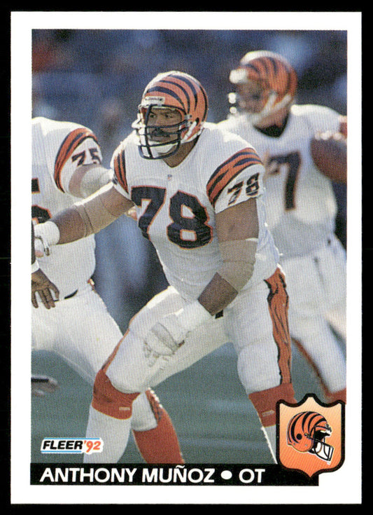 Anthony Muñoz 1992 Fleer #61 Cincinnati Bengals