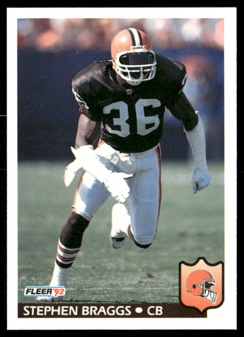 Stephen Braggs 1992 Fleer #64 Cleveland Browns