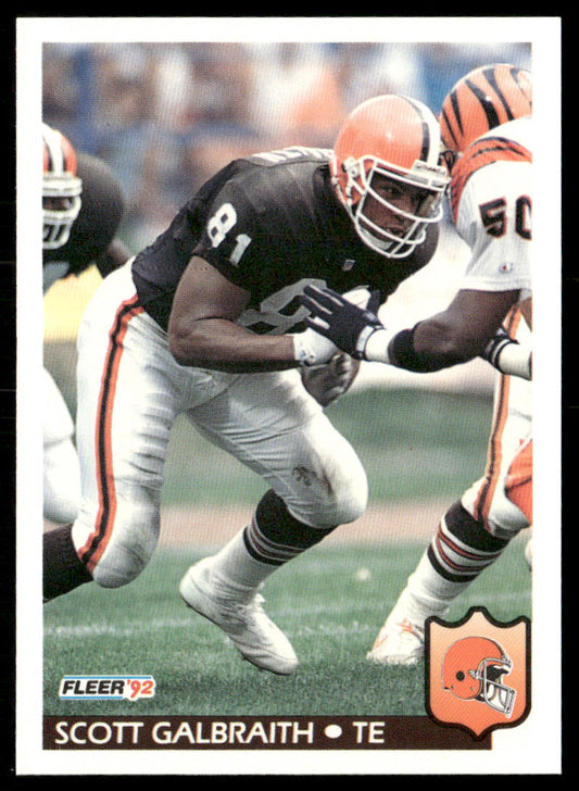 Scott Galbraith 1992 Fleer #67 RC Cleveland Browns