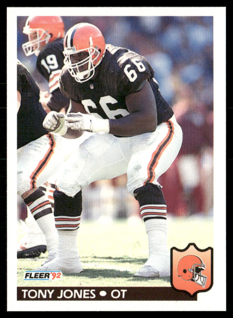 Tony Jones 1992 Fleer #70 Cleveland Browns