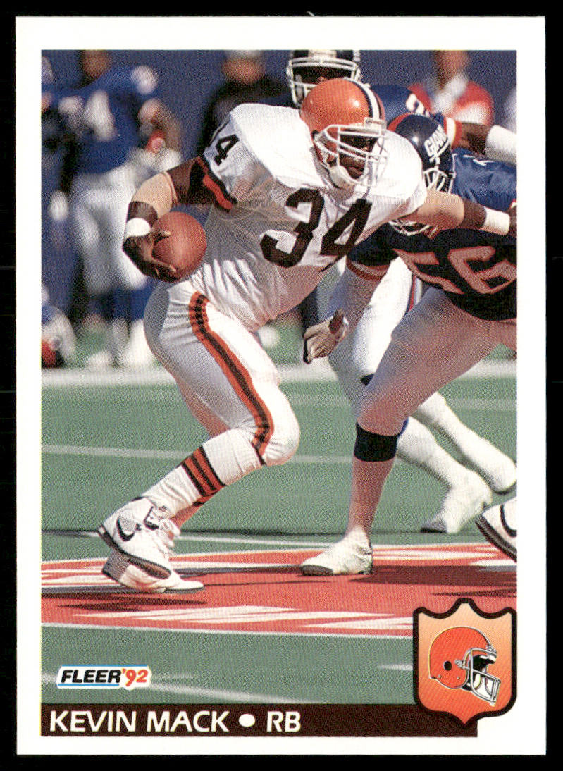 Kevin Mack 1992 Fleer #72 Cleveland Browns