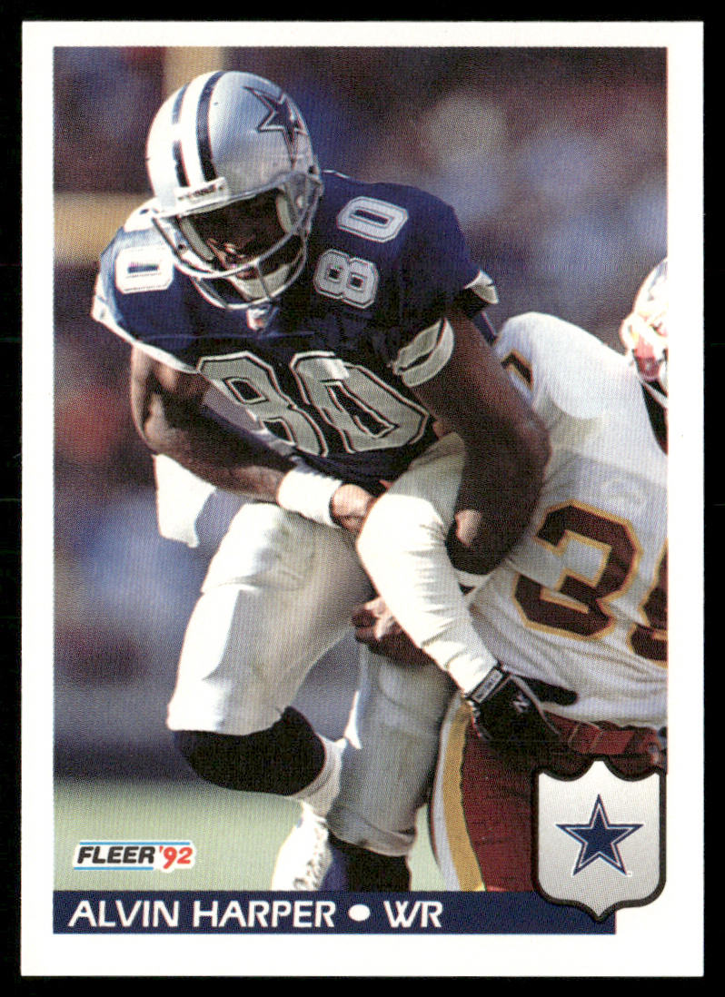 Alvin Harper 1992 Fleer #80 Dallas Cowboys