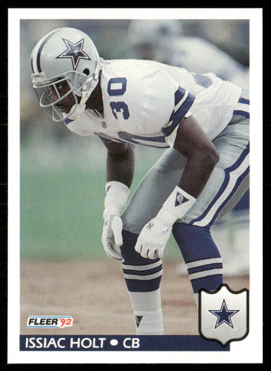 Issiac Holt 1992 Fleer #81 Dallas Cowboys