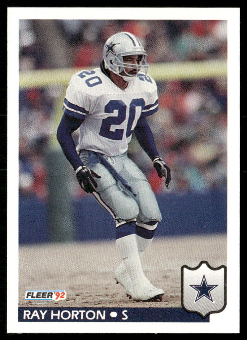 Ray Horton 1992 Fleer #82 Dallas Cowboys