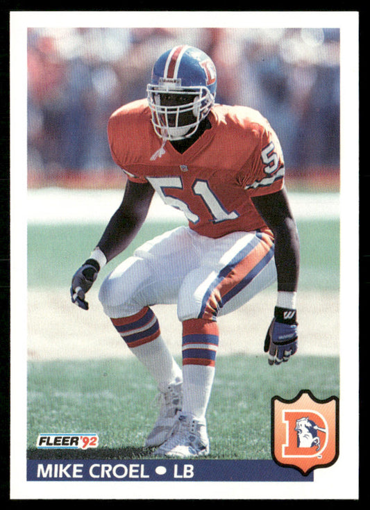 Mike Croel 1992 Fleer #93 Denver Broncos