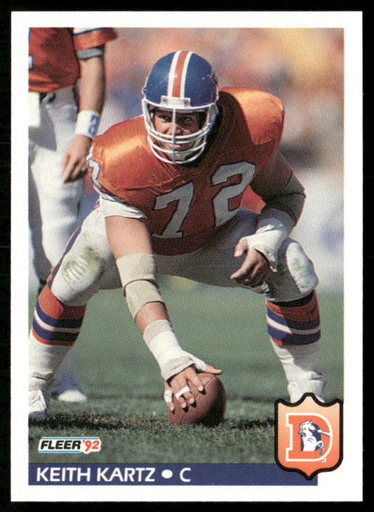 Keith Kartz 1992 Fleer #98 Denver Broncos