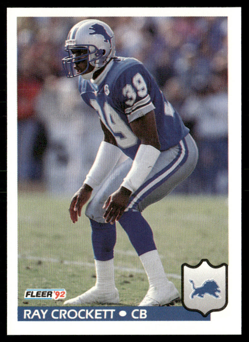 Ray Crockett 1992 Fleer #113 Detroit Lions