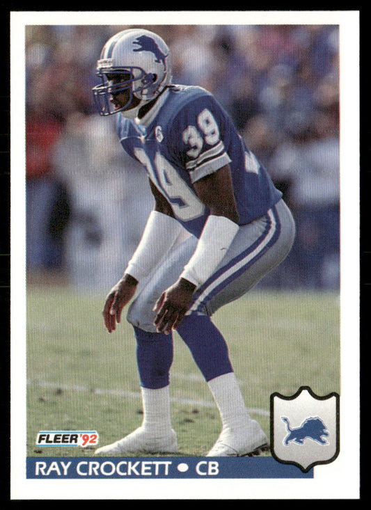 Ray Crockett 1992 Fleer #113 Detroit Lions
