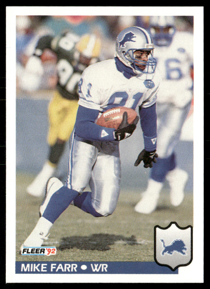 Mike Farr 1992 Fleer #114 Detroit Lions