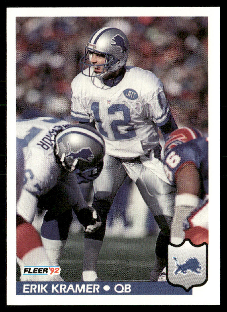 Erik Kramer 1992 Fleer #118 Detroit Lions