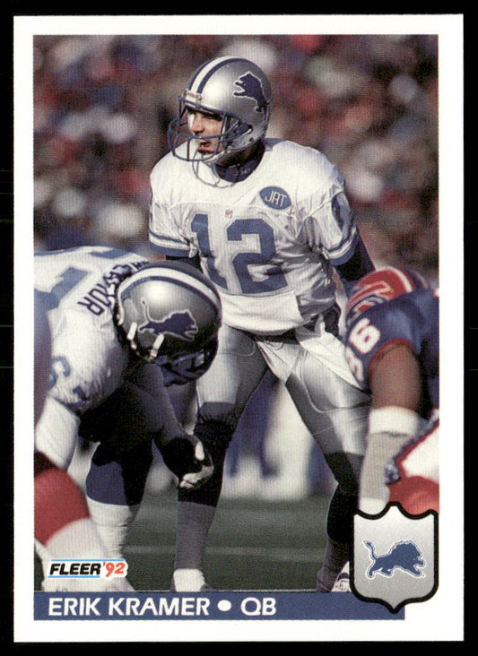Erik Kramer 1992 Fleer #118 Detroit Lions