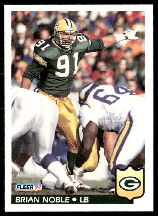 Brian Noble 1992 Fleer #133 Green Bay Packers