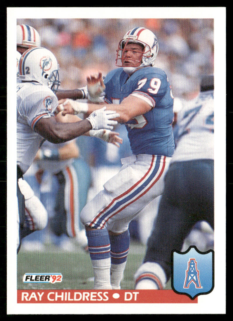 Ray Childress 1992 Fleer #141 Houston Oilers