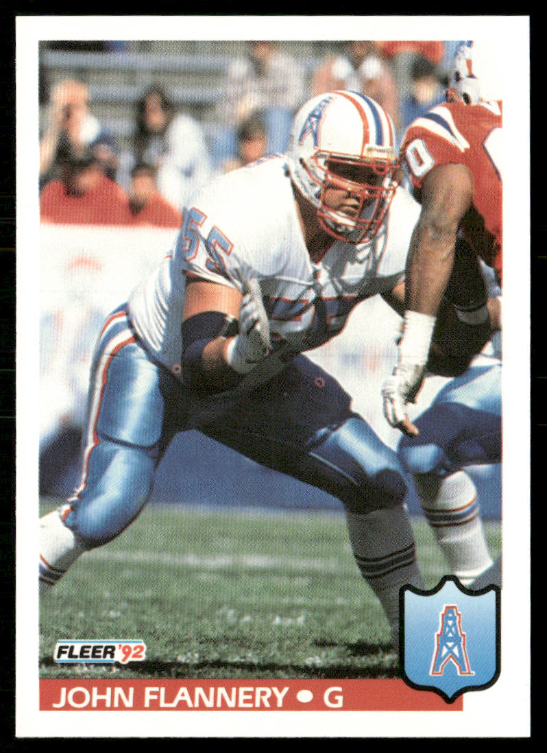 John Flannery 1992 Fleer #144 Houston Oilers