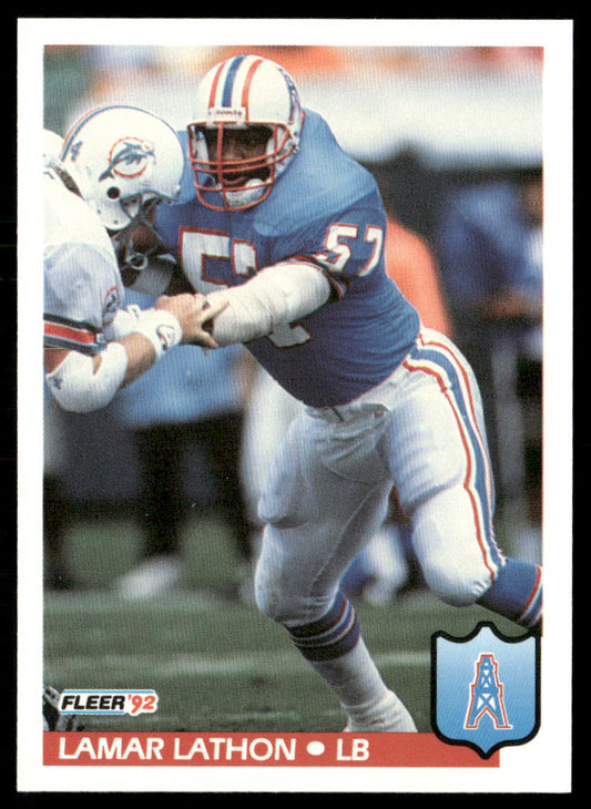 Lamar Lathon 1992 Fleer #149 Houston Oilers
