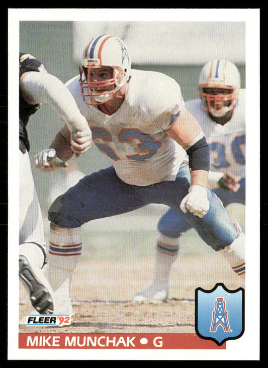Mike Munchak 1992 Fleer #154 Houston Oilers