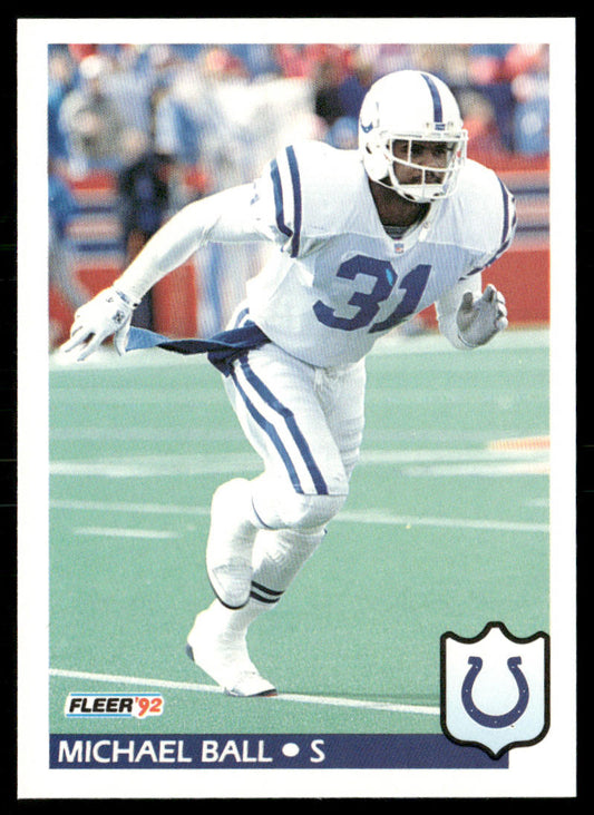 Michael Ball 1992 Fleer #158 Indianapolis Colts