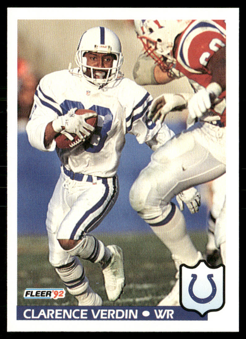 Clarence Verdin 1992 Fleer #168 Indianapolis Colts