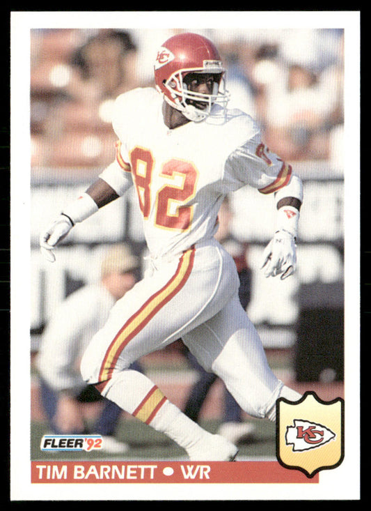 Tim Barnett 1992 Fleer #170 Kansas City Chiefs