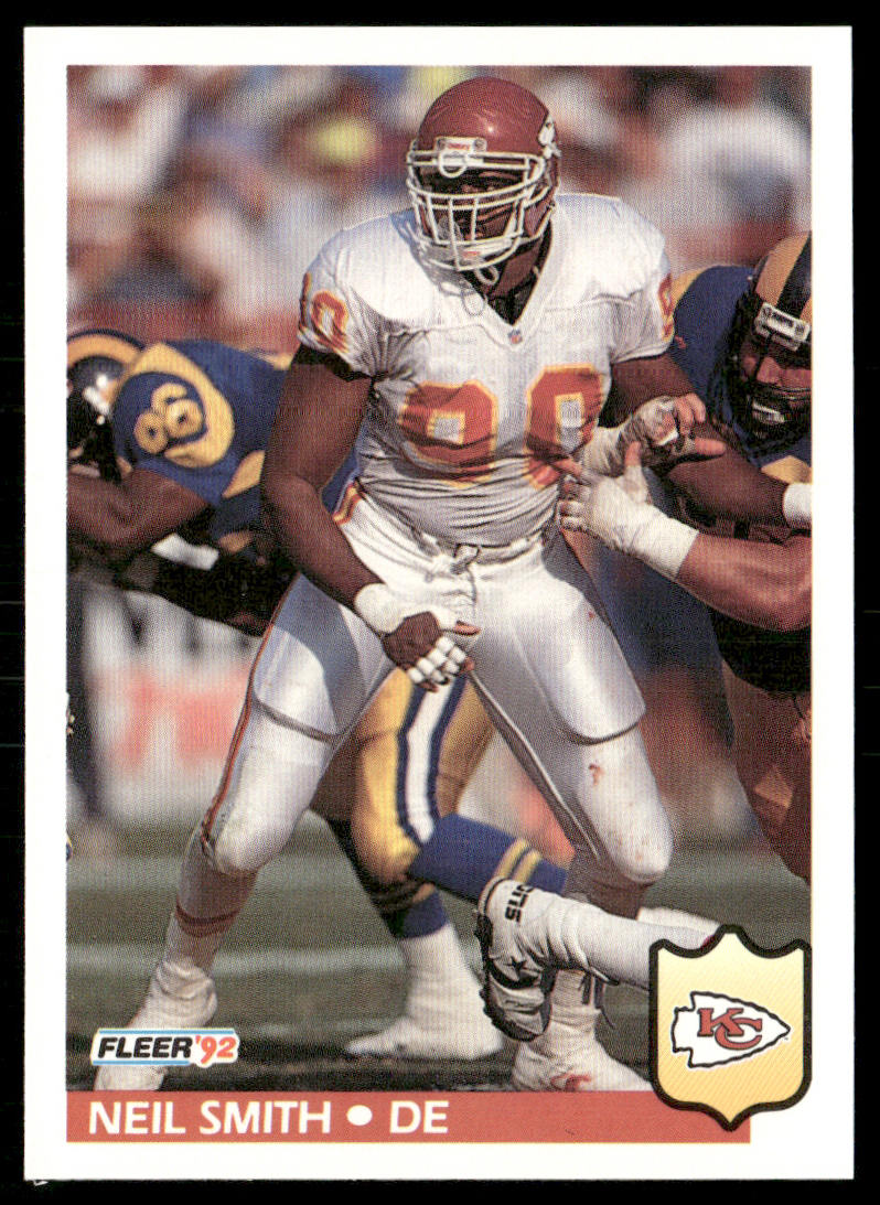 Neil Smith 1992 Fleer #183 Kansas City Chiefs